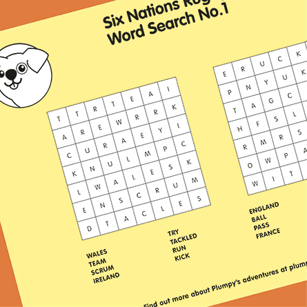 Thumbnail of Six Nations Rugby Word Search No. 1 pdf