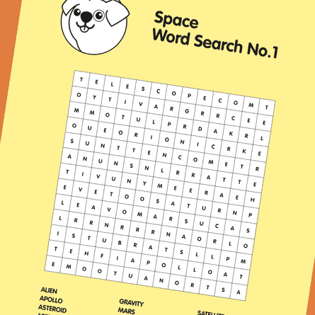 Thumbnail of Space Word Search No. 1 pdf